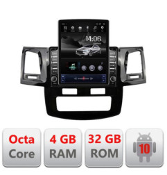 Navigatie dedicata Edotec Toyota Hilux 2008-2014 G-143 ecran tip TESLA 9.7" cu Android Radio Bluetooth Internet GPS WIFI 4+32GB DSP 4G