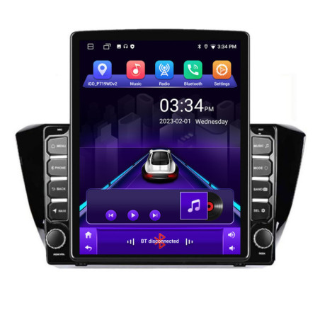 Navigatie dedicata Edotec Skoda Superb 3 2015- K-932 ecran tip TESLA 9.7" cu Android Radio Bluetooth Internet GPS WIFI 2+32 DSP Quad C