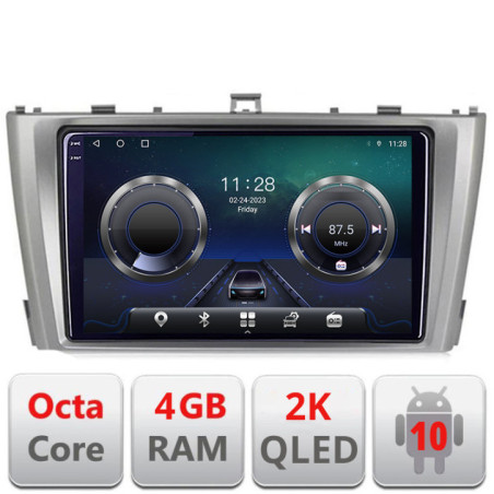Navigatie dedicata Edotec Toyota Avensis 2009-2015 C-TY12 Android Octa Core Ecran 2K QLED GPS 4G 4+32GB 360 KIT-TY12+EDT-E409-2K