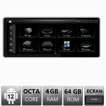 Navigatie dedicata Edotec Audi Q5 Concert Symphonie 2009-2014 Android Octa Core 4+64 12.3" 1920x720