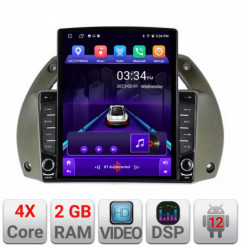 Navigatie dedicata Edotec Toyota Rav 4 2000-2004 Android radio gps internet quad core 2+32 ecran vertical 9.7" kit-rav4-old+EDT-E708