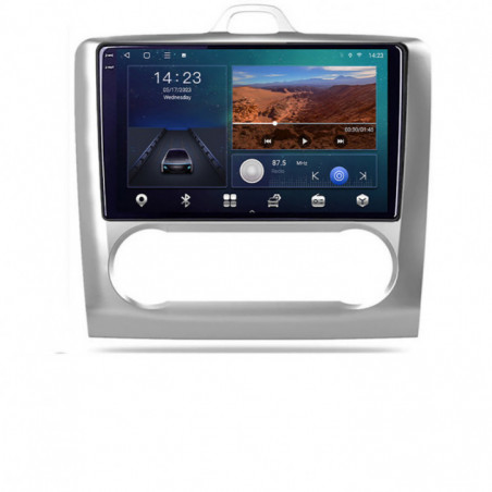 Navigatie dedicata Edotec Ford Focus 2 Automat B-140-automatic Android Ecran QLED octa core 4+64 carplay android auto KIT-140-AUTOMATIC+EDT-E309V3