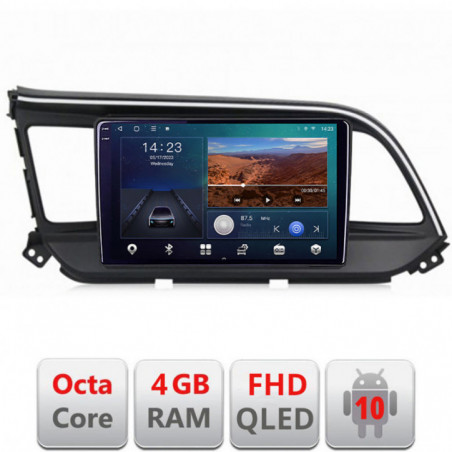 Navigatie dedicata Edotec Hyundai Elantra 2018- B-1581 Android Ecran QLED octa core 4+64 carplay android auto KIT-1581+EDT-E309V3