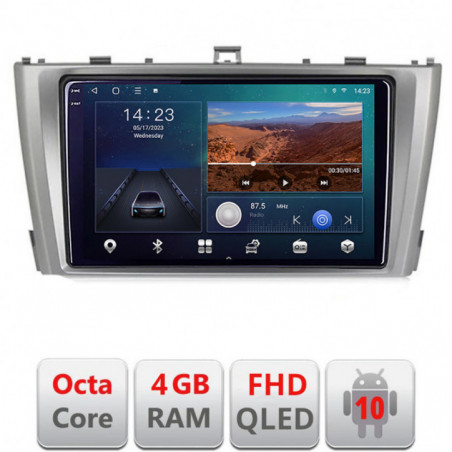 Navigatie dedicata Edotec Toyota Avensis 2009-2015 B-TY12 Android Ecran QLED octa core 4+64 carplay android auto KIT-TY12+EDT-E309V3