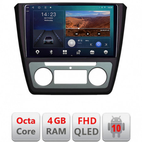 Navigatie dedicata Edotec Skoda Yeti 2009-2014 B-YETI Android Ecran QLED octa core 4+64 carplay android auto KIT-YETI+EDT-E309V3