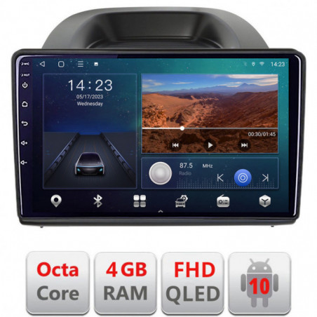 Navigatie dedicata Edotec Ford Ecosport 2017-2019 Android radio gps internet quad core 4+64 carplay android auto KIT-ecosport2018+EDT-E310v3