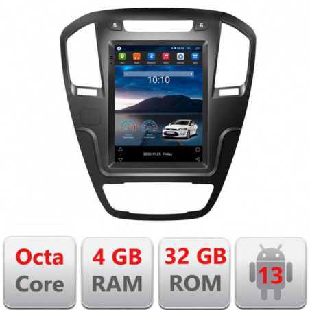 Navigatie dedicata Edotec tip Tesla Opel Insignia 2014-2017 radio gps internet 8Core 4G carplay android auto 4+32 kit-tesla-338+EDT-E4