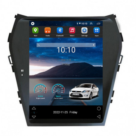 Navigatie dedicata Edotec tip Tesla Hyundai Santa Fe 2012-2018 radio gps internet 8Core 4G carplay android auto 4+32 kit-tesla-209+EDT