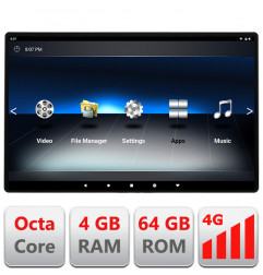 Player 10.1" Android 11 pentru tetieră Ecran IPS tactil HD Video Music TV Player Intrare HDMI WiFi+4G