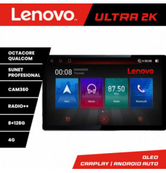 Navigatie dedicata Lenovo Fiat Stilo N-STILO Lenovo ecran 13" 2K 8+128 Android Waze USB Navigatie 4G 360 Toslink Youtube Radio KIT-sti