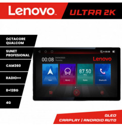 Navigatie dedicata Lenovo Skoda Kodiaq N-KODIAQ Lenovo ecran 13" 2K 8+128 Android Waze USB Navigatie 4G 360 Toslink Youtube Radio KIT-