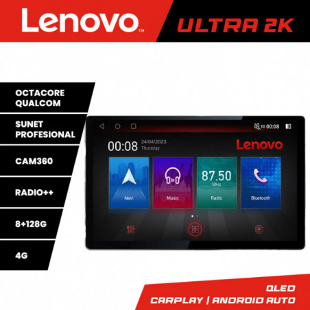 Navigatie dedicata Lenovo Iveco Daily 2019- Lenovo ecran 13" 2K 8+128 Android Waze USB Navigatie 4G 360 Toslink Youtube Radio KIT-da