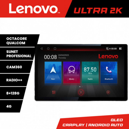 Navigatie dedicata Lenovo VW Polo 2014- N-655 Lenovo ecran 13" 2K 8+128 Android Waze USB Navigatie 4G 360 Toslink Youtube Radio KIT-65
