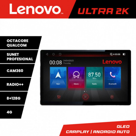 Navigatie dedicata Lenovo Skoda Fabia 2015- N-541 Lenovo ecran 13" 2K 8+128 Android Waze USB Navigatie 4G 360 Toslink Youtube Radio KI
