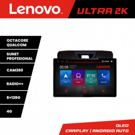 Navigatie dedicata Lenovo Isuzu D-Max Quad Core N-2234 Lenovo ecran 13" 2K 8+128 Android Waze USB Navigatie 4G 360 Toslink Youtube Rad