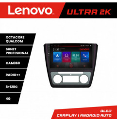 Navigatie dedicata Lenovo Skoda Yeti 2009-2014 M-YETI Octa Core Android Radio Bluetooth GPS WIFI/4G DSP LENOVO 2K 8+128GB 360 Toslink