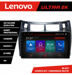 Navigatie dedicata Lenovo Toyota Yaris 2008-2011 M-YARIS08 Octa Core Android Radio Bluetooth GPS WIFI/4G DSP LENOVO 2K 8+128GB 360 Tos