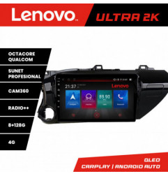 Navigatie dedicata Lenovo Toyota Hilux 2016- M-TY59 Octa Core Android Radio Bluetooth GPS WIFI/4G DSP LENOVO 2K 8+128GB 360 Toslink