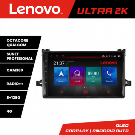 Navigatie dedicata Lenovo Toyota Prius dupa 2015 M-TY50 Octa Core Android Radio Bluetooth GPS WIFI/4G DSP LENOVO 2K 8+128GB 360 Toslin