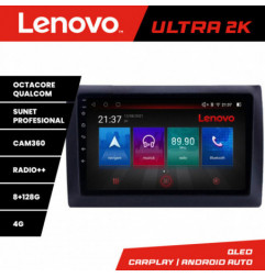 Navigatie dedicata Lenovo Fiat Stilo M-STILO Octa Core Android Radio Bluetooth GPS WIFI/4G DSP LENOVO 2K 8+128GB 360 Toslink