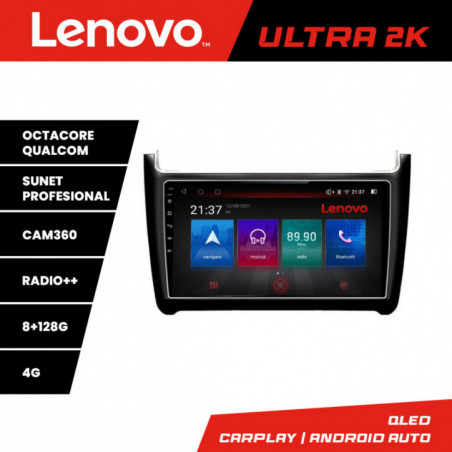 Navigatie dedicata Lenovo VW Polo 2014-2017 M-655 Octa Core Android Radio Bluetooth GPS WIFI/4G DSP LENOVO 2K 8+128GB 360 Toslink