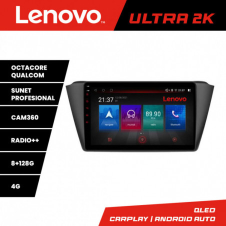 Navigatie dedicata Lenovo Skoda Fabia 2015- M-541 Octa Core Android Radio Bluetooth GPS WIFI/4G DSP LENOVO 2K 8+128GB 360 Toslink