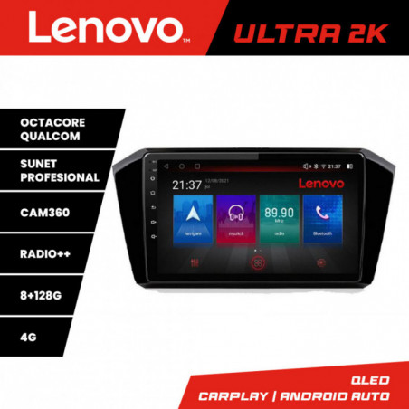 Navigatie dedicata Lenovo Volkswagen Passat 2015- M-518 Octa Core Android Radio Bluetooth GPS WIFI/4G DSP LENOVO 2K 8+128GB 360 Toslin