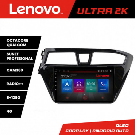 Navigatie dedicata Lenovo Hyundai i20 2015-2018 M-517 Octa Core Android Radio Bluetooth GPS WIFI/4G DSP LENOVO 2K 8+128GB 360 Toslink
