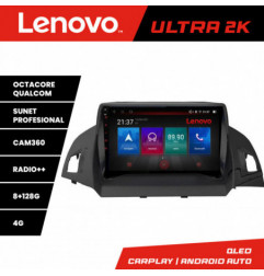 Navigatie dedicata Lenovo Ford Kuga 2013-2017 M-362 Octa Core Android Radio Bluetooth GPS WIFI/4G DSP LENOVO 2K 8+128GB 360 Toslink