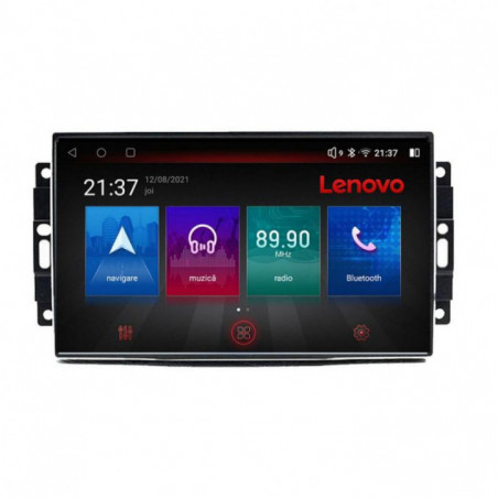 Navigatie dedicata Lenovo Chrysler Jeep M-202 Octa Core Android Radio Bluetooth GPS WIFI/4G DSP LENOVO 2K 8+128GB 360 Toslink