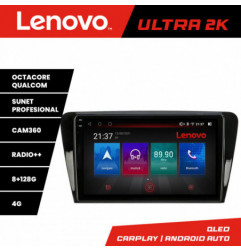 Navigatie dedicata Lenovo Skoda Rapid Seat Toledo 2013+ Octa Core Android Radio Bluetooth GPS WIFI/4G DSP LENOVO 2K 8+128GB 360 Toslink