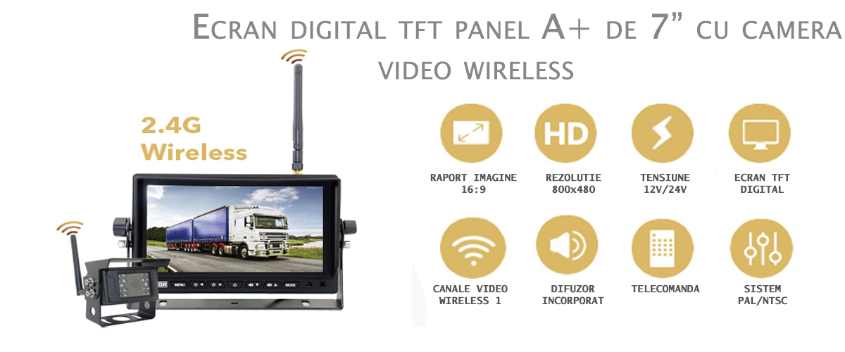 monitor cu ecran digital tft 7