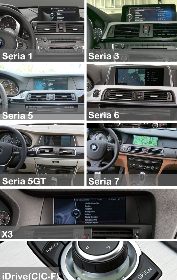 compatibilitate interfata audio video bmw cic f