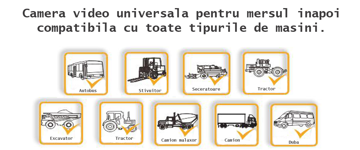 Camera marsarier pentru dube camioane si utilaje