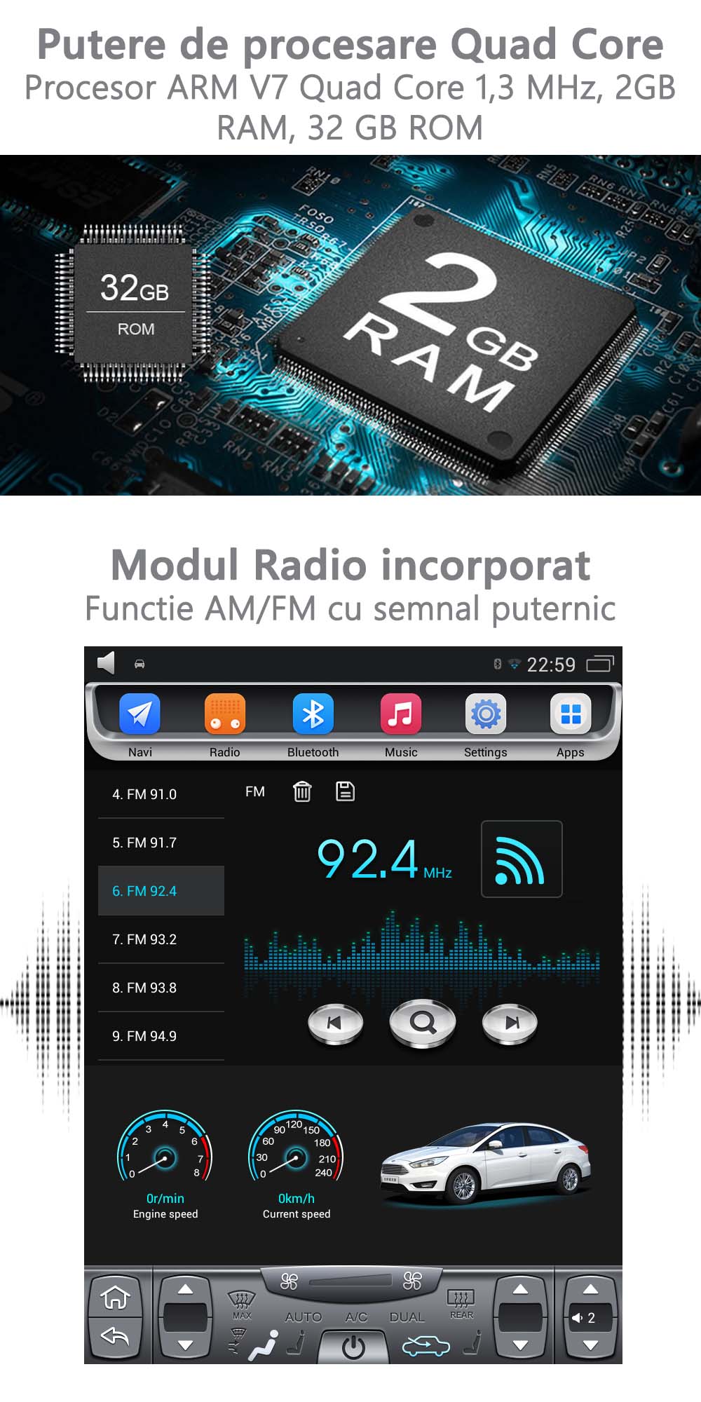 platforma tesla ford focus 2011 radio