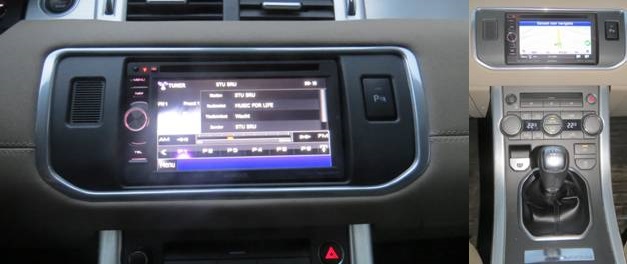 range rover evogue 2din instalat