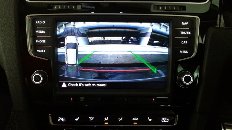 vw golf 7 camera video auto spate