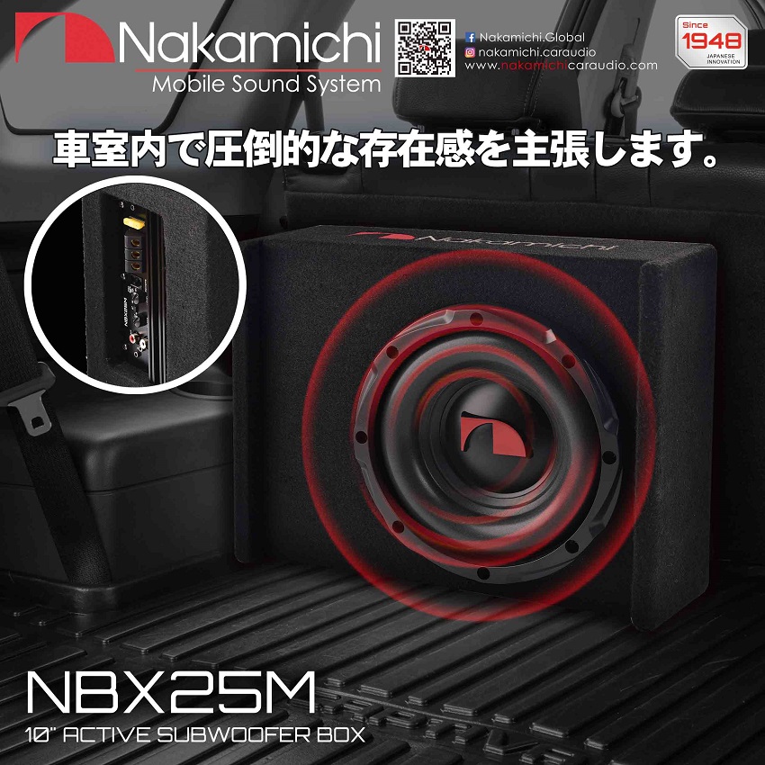 subwoofer aciv 150w nakamichi