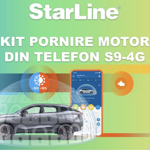 Kit pornire motor BMW Seria 6 F06 2011-2018, aplicatie telefon 4G (montaj inclus) - Starline S9 v2 4G