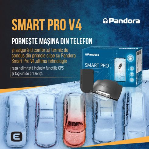 Kit pornire motor BMW Seria 1 F40 2020-, aplicatie telefon 4G, GPS (montaj inclus) - Pandora Smart Pro V4 cu taguri