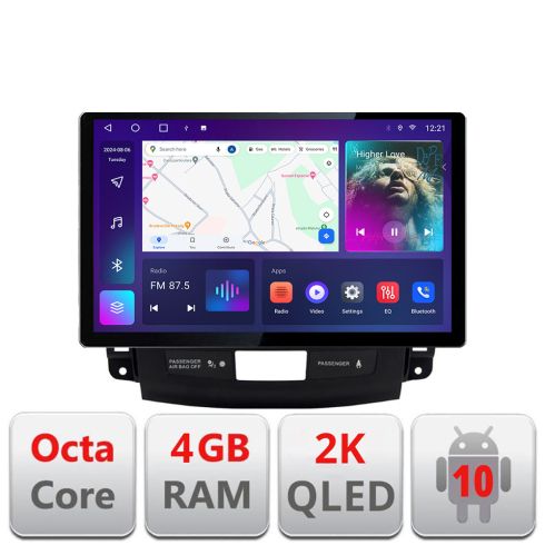 Navigatie dedicata Mitsubishi Outlander 2010 N-056 Edonav ecran 13" 2K 8 si 128 Android Waze USB Navigatie 4G 360 Toslink Youtube V1