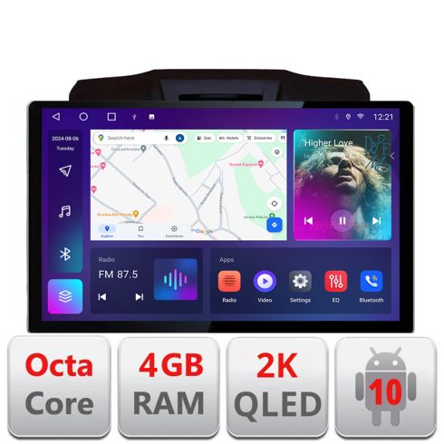 Navigatie dedicata Isuzu D-Max Quad Core N-2234 Edonav ecran 13" 2K 8 si 128 Android Waze USB Navigatie 4G 360 Toslink Youtube Radio V1