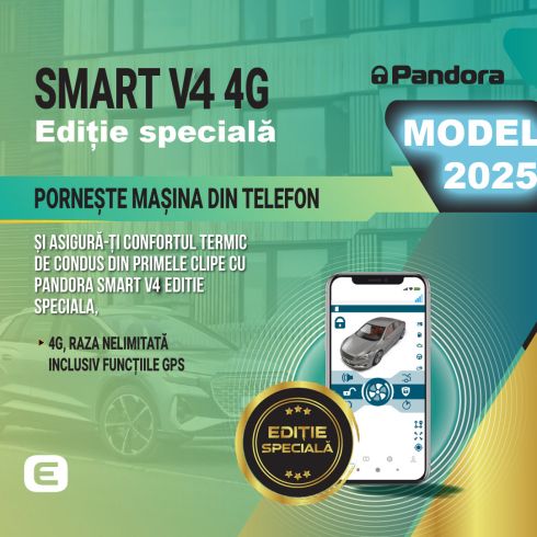 Kit pornire motor Toyota Yaris gen 4 2022-, aplicatie telefon  4G, (montaj inclus) - Pandora Smart v4 ES(fara tag)