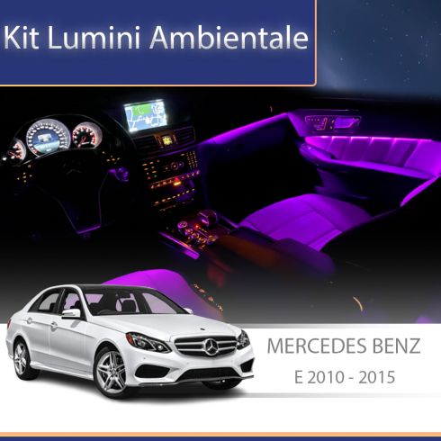 Lumini ambientale Mercedes E W212 2010-2015 dedicat set complet control telefon sau sistem original