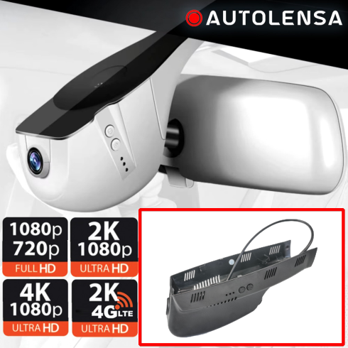 Cameră DVR BMW Seria 7 E65 E66 2002-2008, cameră față 1080p Autolensa, Model 24/7  Negru BMW03