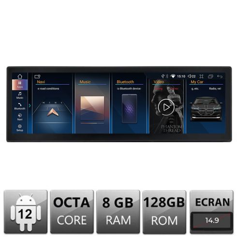 Navigatie dedicata Edotec BMW Seria 1 F20 masini cu NBT Android ecran 14.9" 8+128 4G BT camere 360