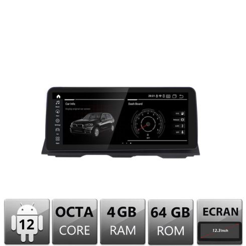 Navigatie BMW Seria 7 F01 2012-2015 cu ecran NBT Android ecran 12.3" 4+64 4G BT