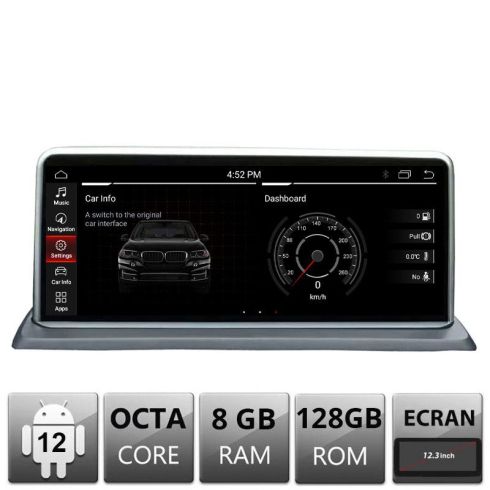 Navigatie dedicata Edotec BMW Seria I3 masini cu EVO Android ecran 12.3"8+128 4G BT