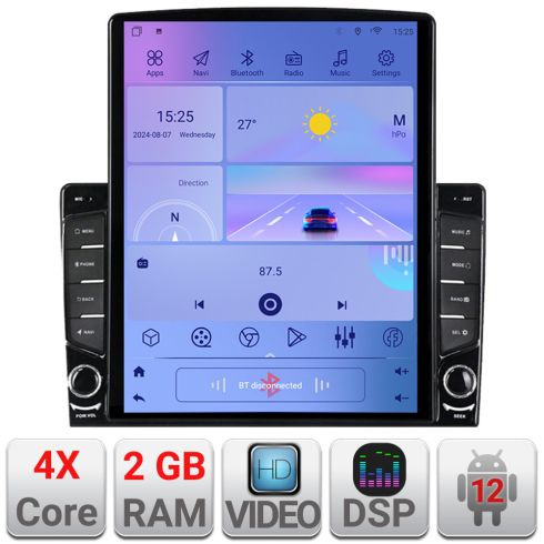 Navigatie Toyota Landcruiser L200 V8 2008-2020 KIT-381-type-a ecran tip TESLA 9.7" cu Android Radio Bluetooth Internet GPS WIFI 2+32 DSP Quad