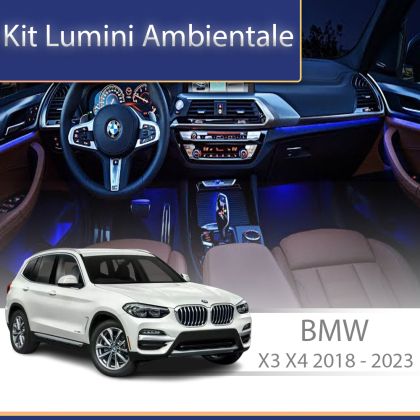 Lumini ambientale  BMW X3/X4 (G01/G08) 2018-2022 set complet control telefon sau sistem original